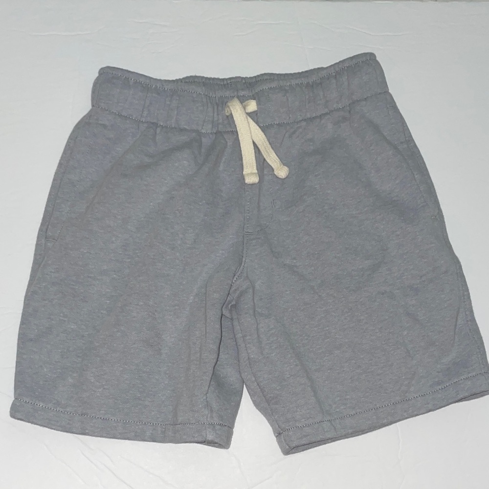 Old Navy Kids Gray Shorts with Cream Drawstring
